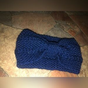 Navy Blue Knit Headband